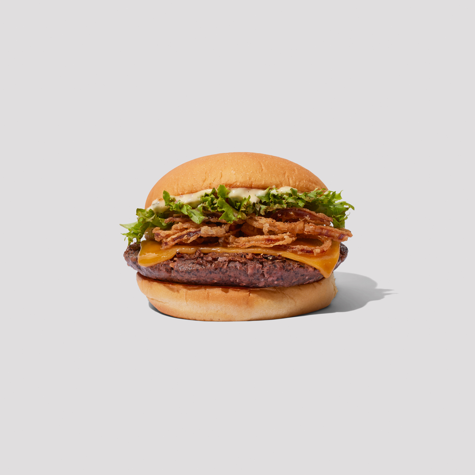 Crispy Shallot Burger (Vegan)